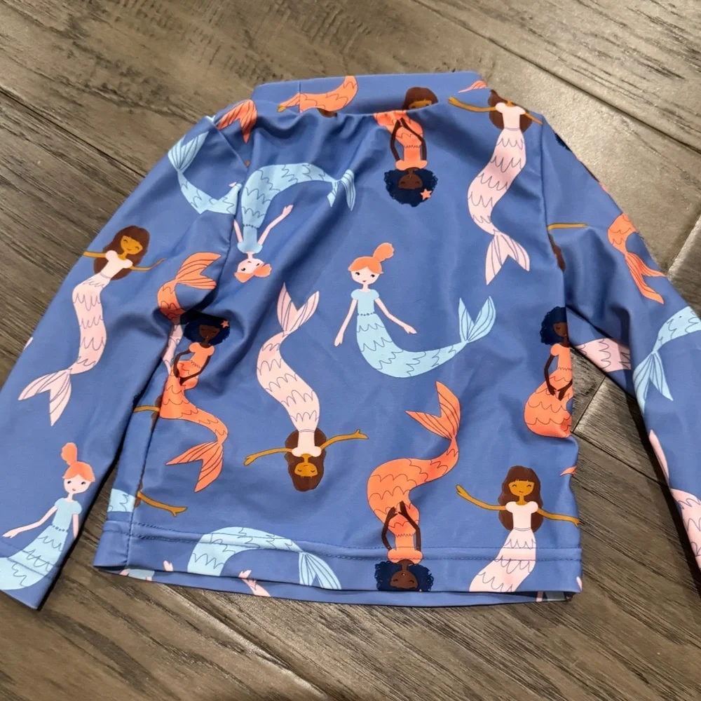 *SWIM SALE* Girls‎ infant Rashguards Swim top set 6-9 mo